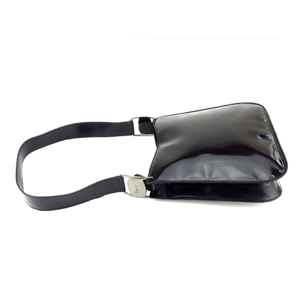 Salvatore Ferragamo leather Bag Vara Shoulder patent black - Picture 5 of 6
